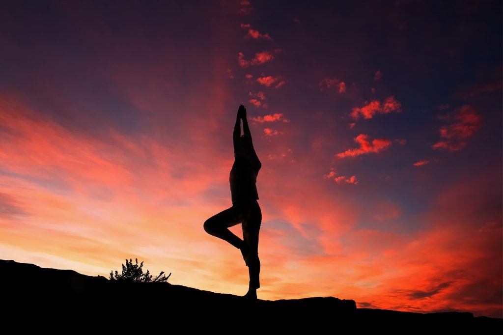 silhouette, yoga, yoga silhouette